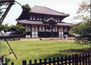 Todai-ji Buddhist Temple in Nara is the largest wooden structure
