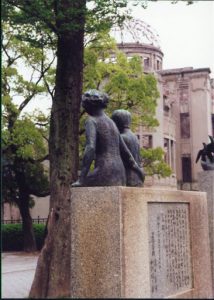 One of several monuments to children killed in the bombing.