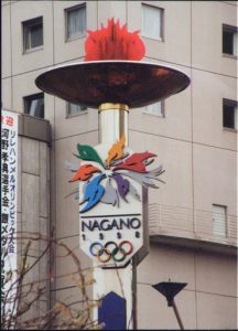 Entering Nagano, in the mountains; site of the Winter Olympics