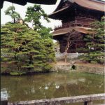 Peaceful pond at the Zenko-ji Buddhist Temple.