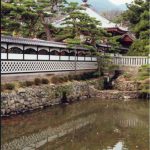 Reflecting pond at Zenko-ji Buddhist Temple.