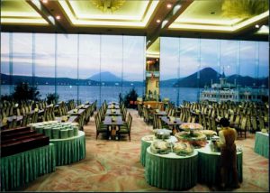 Dining room of Hotel Windsor on Lake Toya.