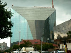 The Diamond Building designed by the well-known German-born architect Helmut