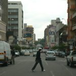 Along a Joburg main street; drug dealers are not uncommon