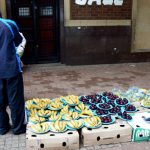 Fruit vendor downtown.