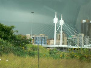 The Nelson Mandela Bridge in Joburg.