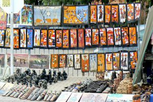 Souvenirs for sale outside the Pierterson Museum.