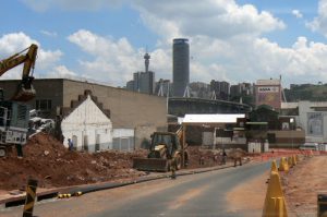 Roadways are being improved in Joburg city for the 2010