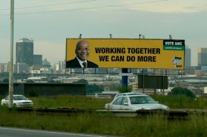 ANC political billboard.