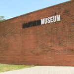 Outside the Apartheid Museum.