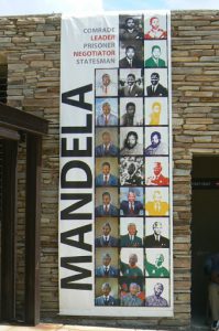 Mandela exhibit in the Apartheid Museum.