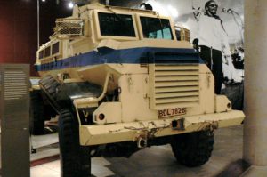 Apartheid Museum: Menacing police vehicle used to chase down disobedient