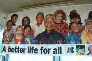 Mandela presidential campaign poster.