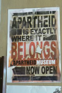 Apartheid belongs only in a museum.