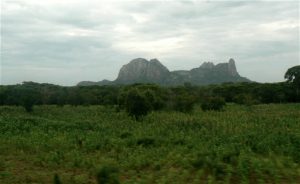 Scenes along the bus ride to Ilha de Mocambique: rocky