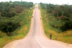 Scenes along the bus ride to Ilha de Mocambique: rural