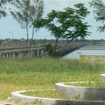 Narrow one-lane 3km bridge to Ilha de Mocambique, built in