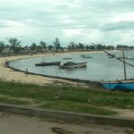 Beach coast along Ilha de Mocambique.