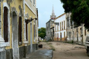 About two-thirds of the island is the old Portuguese "stone