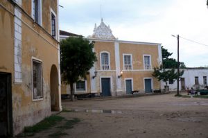 Restored old colonial buildings.