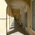 Restored colonnade.