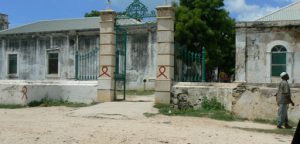 Hospital entrance.