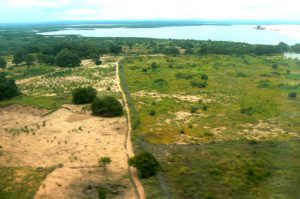 Flying into Pemba area on the coast.