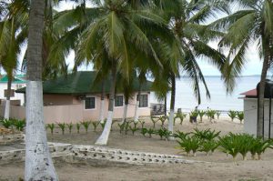 Beach area cottages.