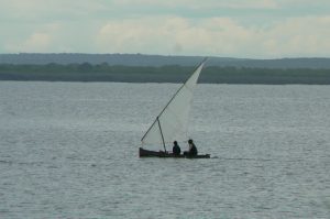 Fishermen along the coast.