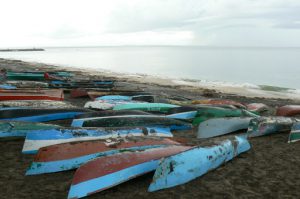 Fishing boats.