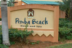 Pemba’s luxury resort, Pemba Beach Hotel and Spa.