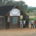 Entrance to a Christian orphanage Arcos-Iris Ministries in Pemba.