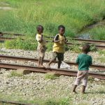 Kids play along the tracks and often are not supervised