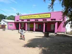 Local Resthouse and Restaurant in Mangochi, market.