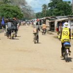 Number 69 is a bicycle taxi very common in Mangochi,