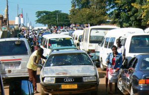 Arriving in the capital of Malawi, Lilongwe minibus station is