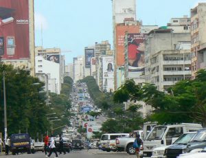 Streets of central Maputo.