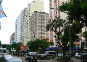 Streets of central Maputo.