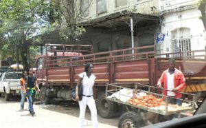 Vegetable vendors are portable.