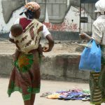 Mothers in the market.