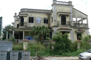 Abandoned elegant Portuguese mansion.