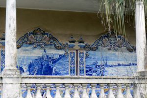 Tile mosaics in an abandoned Portuguese mansion.
