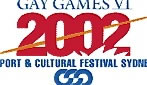 Logo of Gay Games VI in 2002 in Sydney.