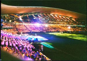 Image from the opening ceremony of Gay Games VI in
