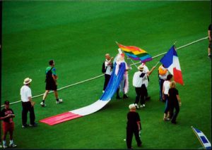 Image from the opening ceremony of Gay Games VI in