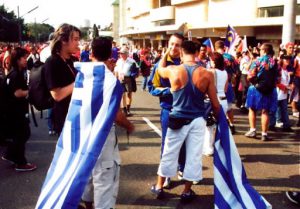 Image from the opening ceremony of Gay Games VI in