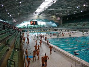 Interior of the Olympic pool stadium.