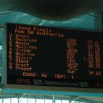 Result for mens 50 meter butterfly race (Ammon in 3rrd