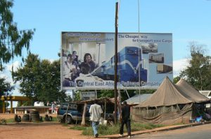 Along the road to Malawi’s capital Lilongwe: a billboard boasts