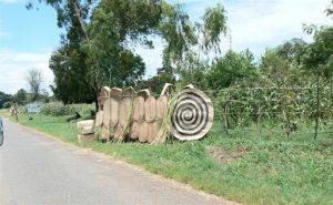 Along the road to Malawi’s capital Lilongwe: locally woven baskets,